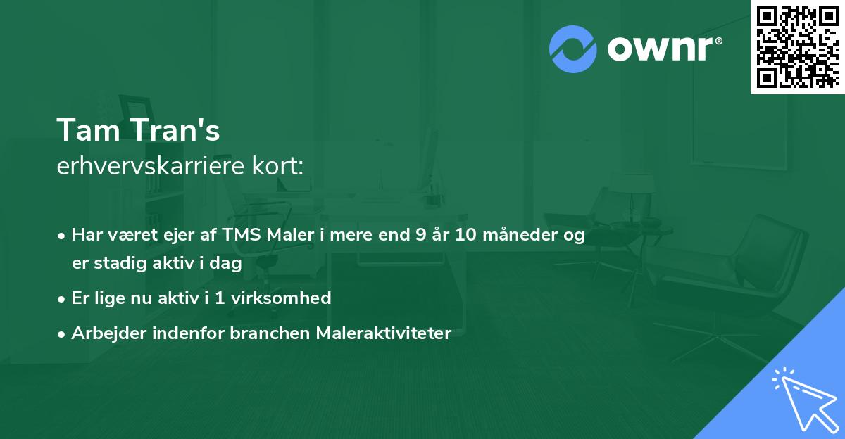Tam Tran's erhvervskarriere kort