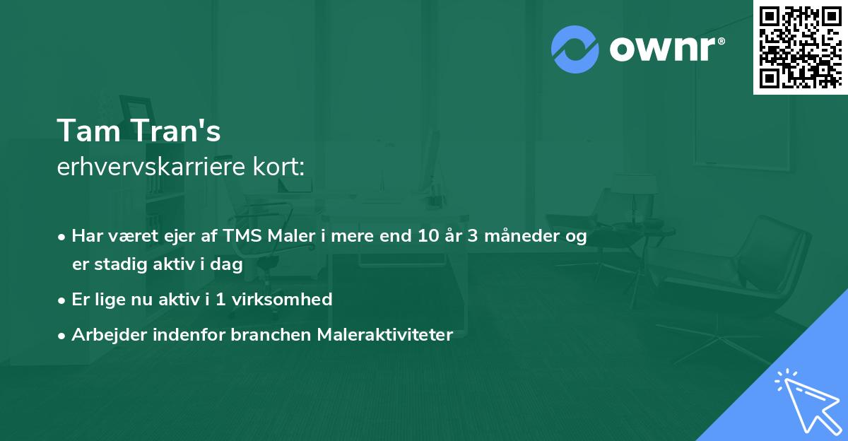 Tam Tran's erhvervskarriere kort