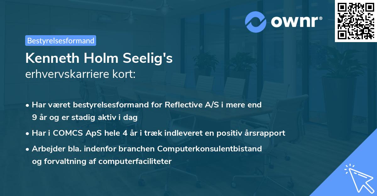 Kenneth Holm Seelig's erhvervskarriere kort