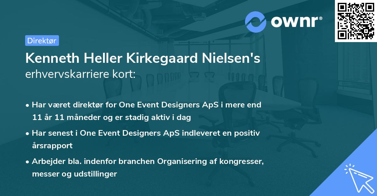 Kenneth Heller Kirkegaard Nielsen's erhvervskarriere kort