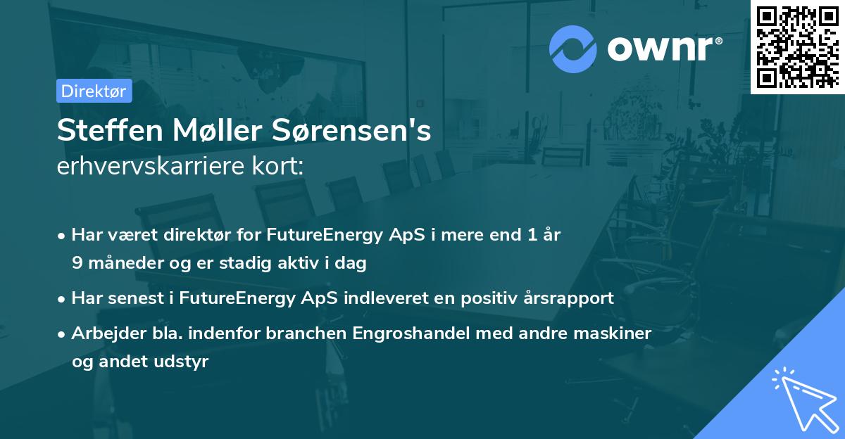 Steffen Møller Sørensen's erhvervskarriere kort