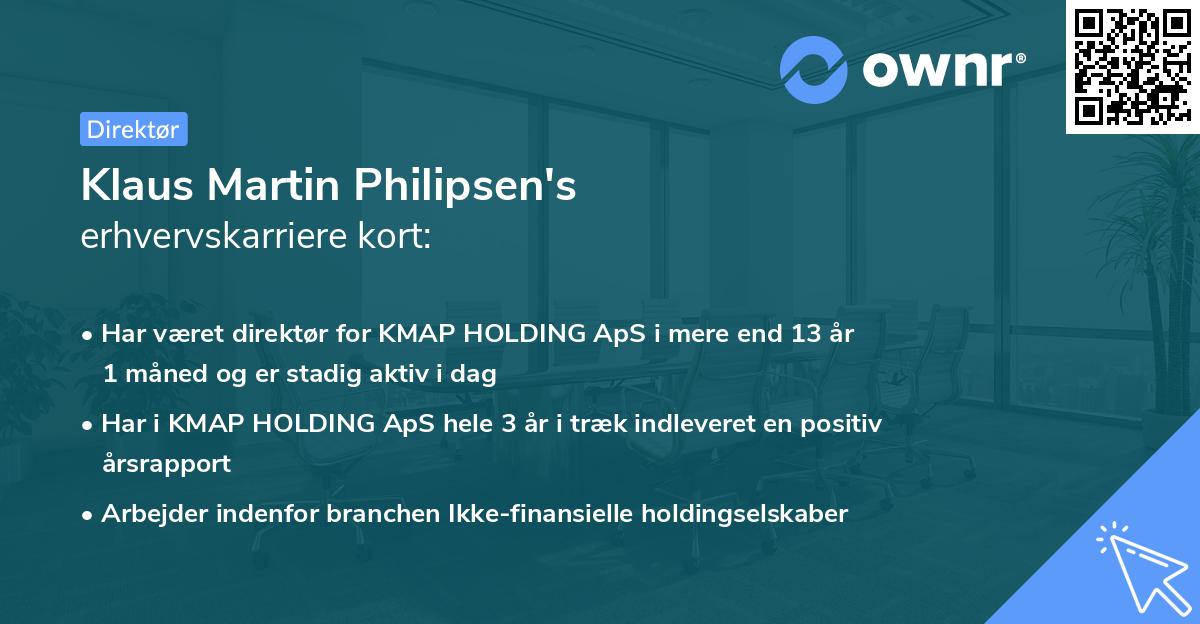 Klaus Martin Philipsen's erhvervskarriere kort