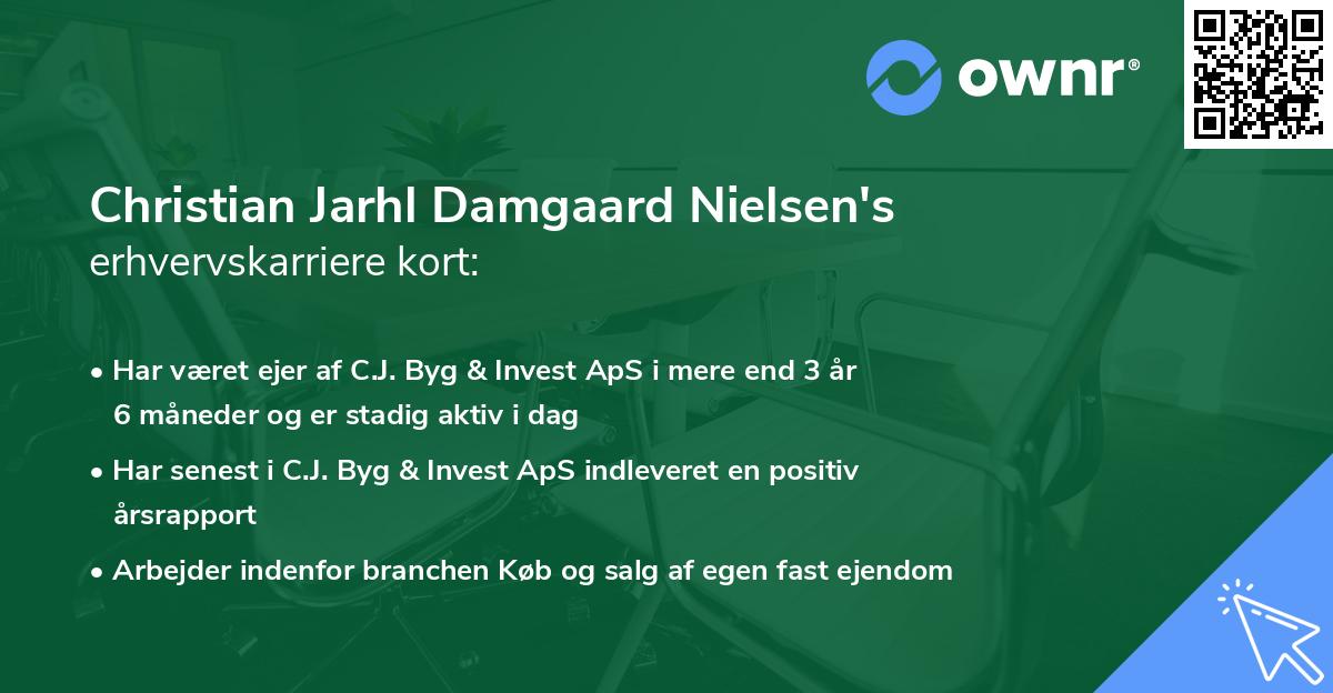 Christian Jarhl Damgaard Nielsen's erhvervskarriere kort
