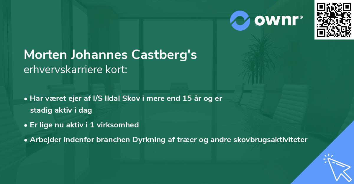 Morten Johannes Castberg's erhvervskarriere kort