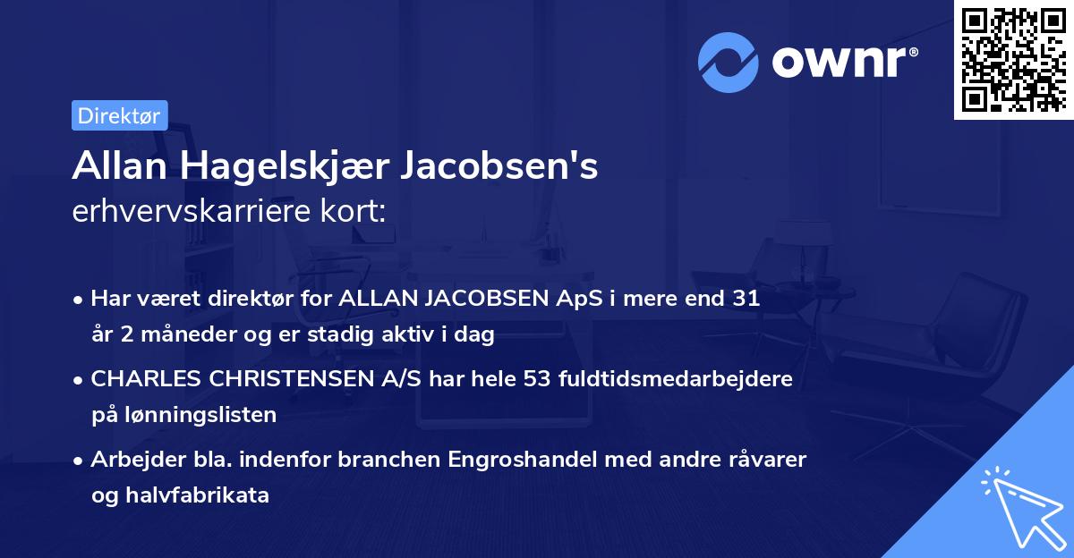Allan Hagelskjær Jacobsen's erhvervskarriere kort