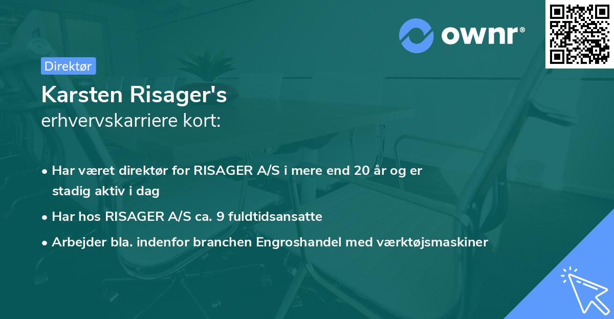 Karsten Risager's erhvervskarriere kort