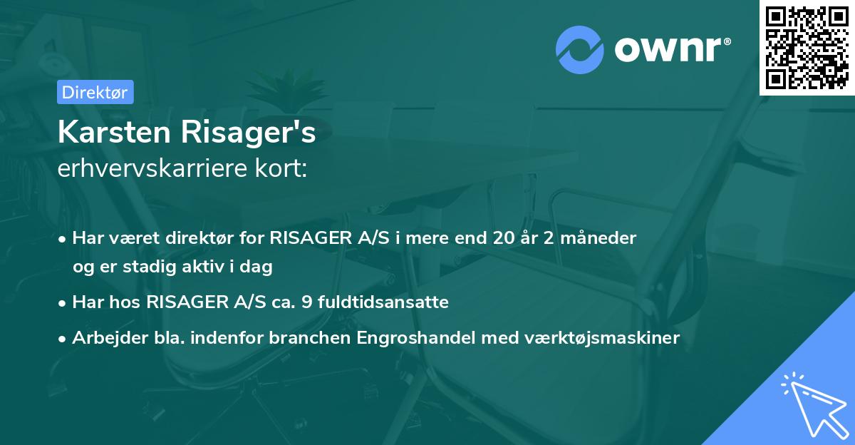 Karsten Risager's erhvervskarriere kort