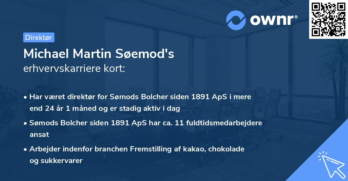 Michael Martin Søemod's erhvervskarriere kort