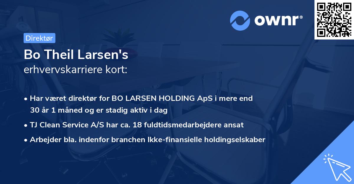 Bo Theil Larsen's erhvervskarriere kort