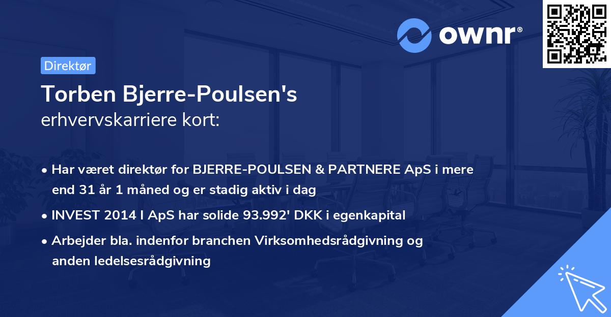 Torben Bjerre-Poulsen's erhvervskarriere kort