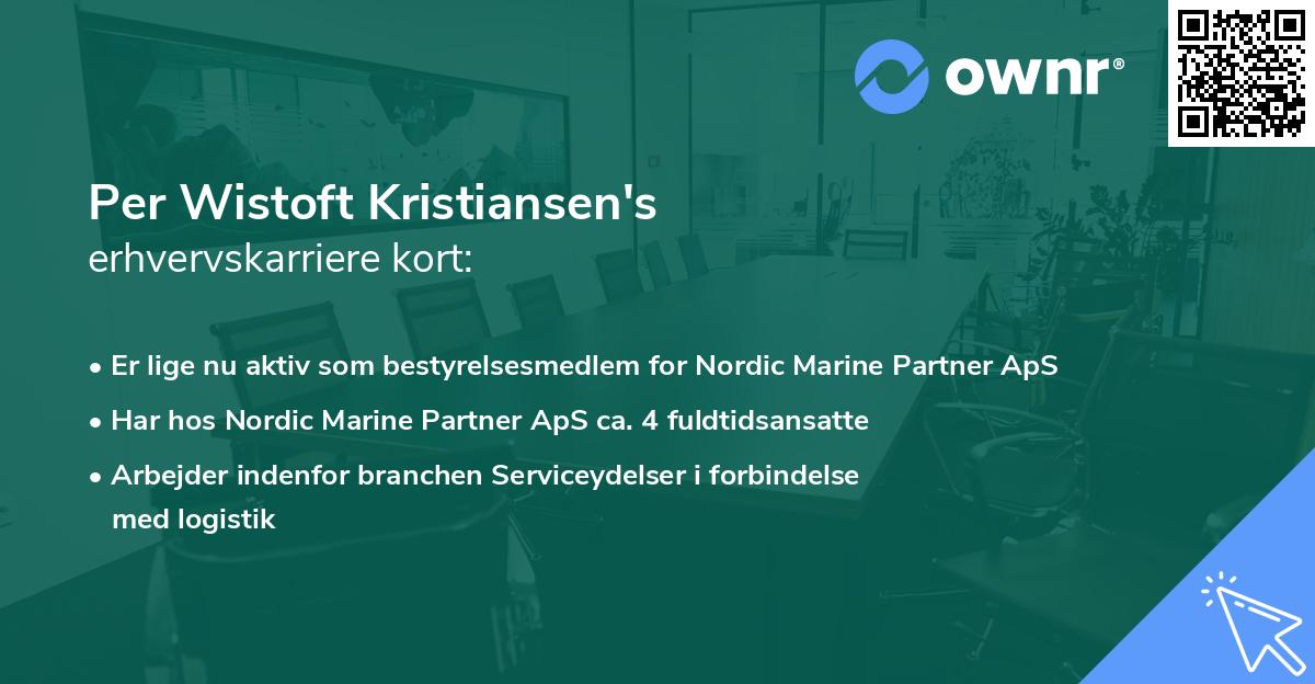 Per Wistoft Kristiansen's erhvervskarriere kort