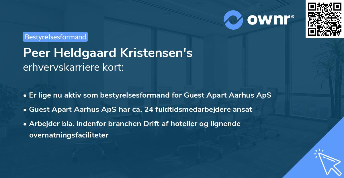 Peer Heldgaard Kristensen's erhvervskarriere kort