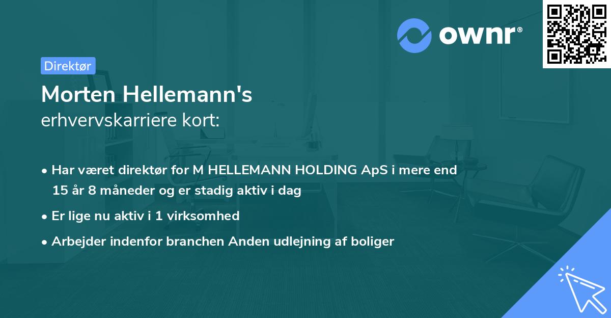 Morten Hellemann's erhvervskarriere kort
