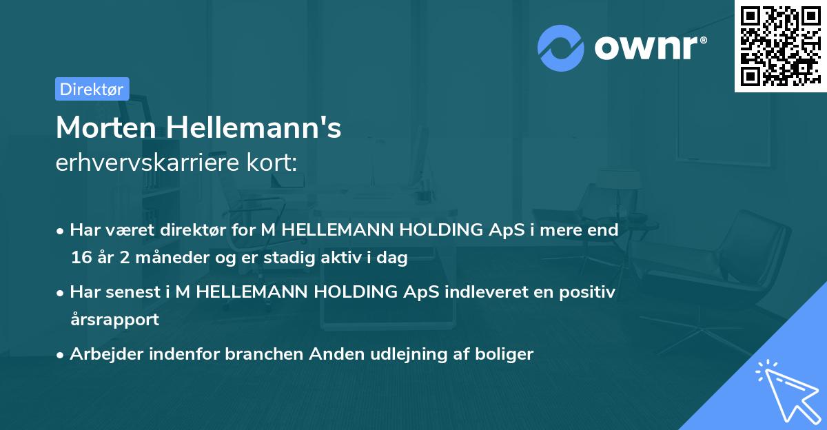 Morten Hellemann's erhvervskarriere kort