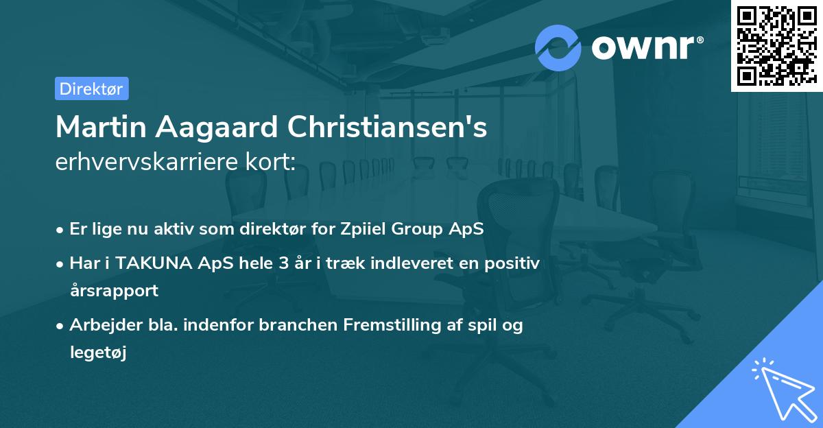 Martin Aagaard Christiansen's erhvervskarriere kort