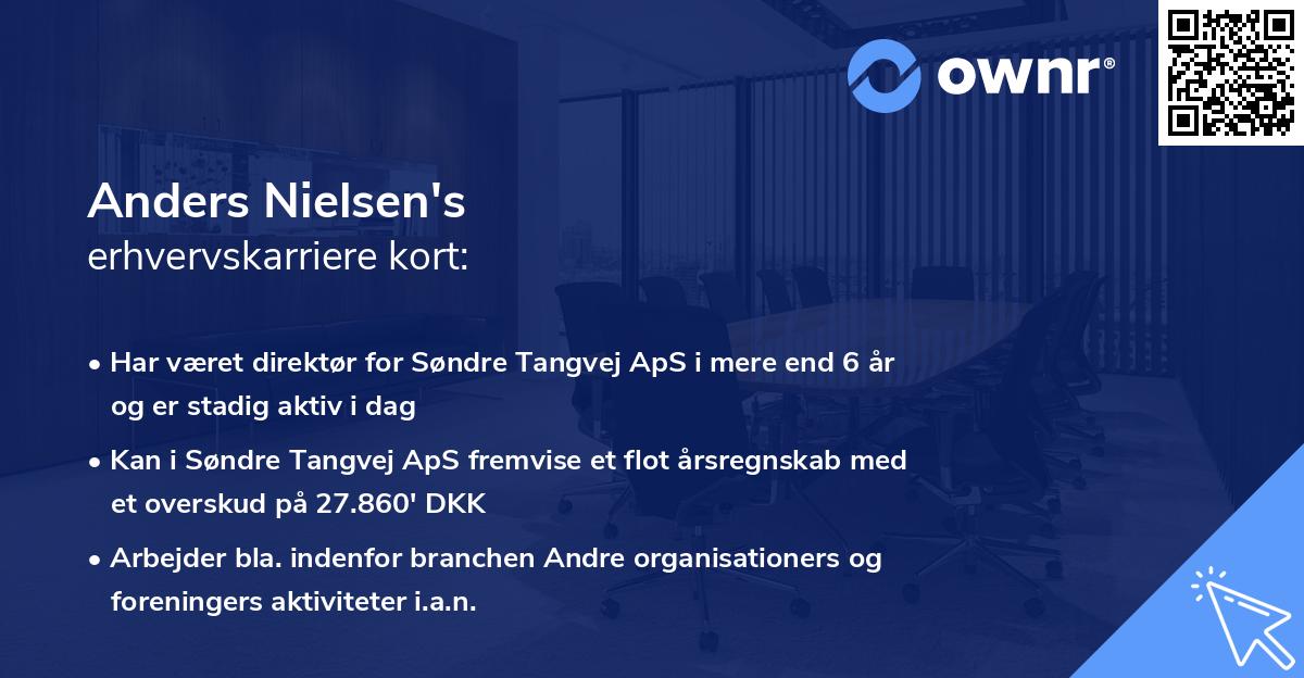 Anders Nielsen's erhvervskarriere kort