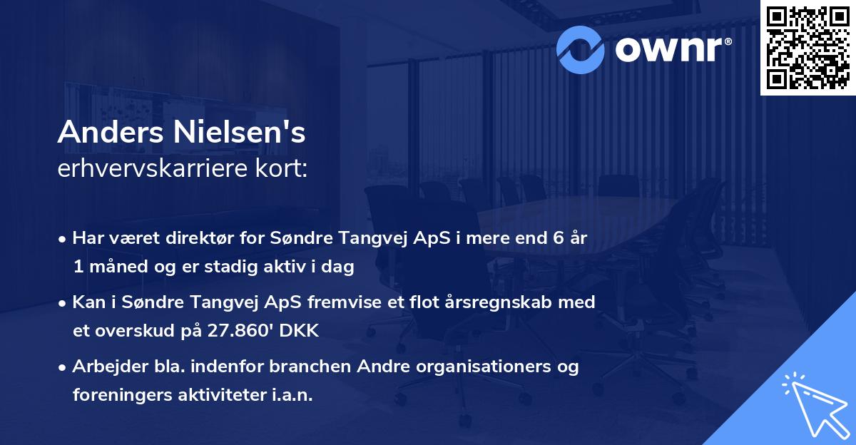 Anders Nielsen's erhvervskarriere kort