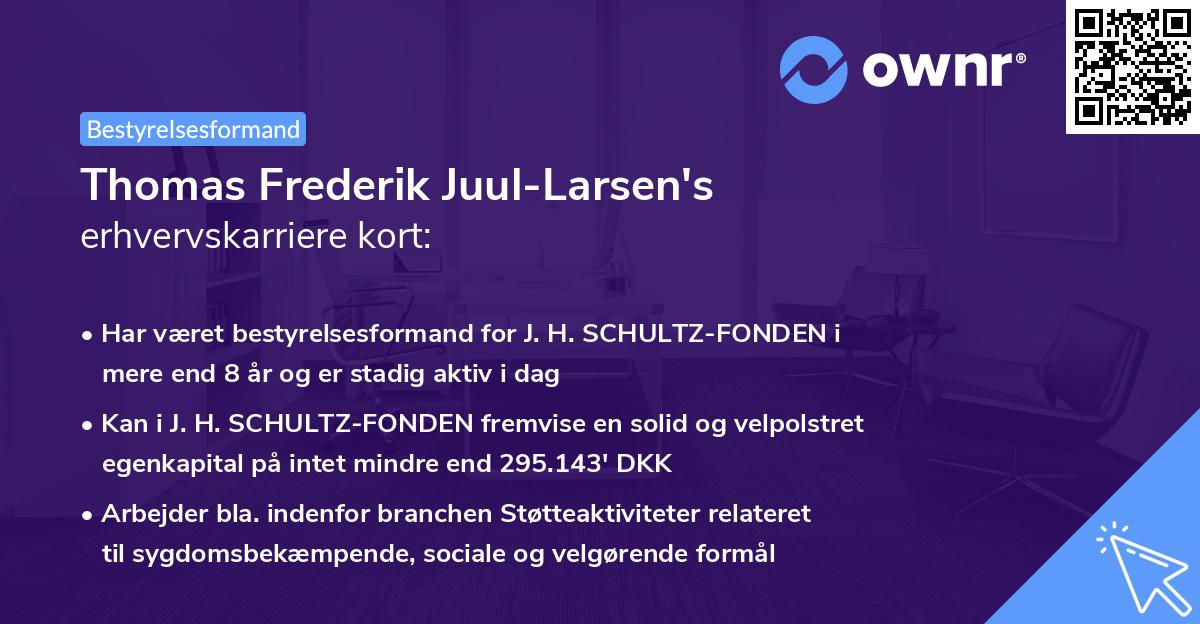 Thomas Frederik Juul-Larsen's erhvervskarriere kort