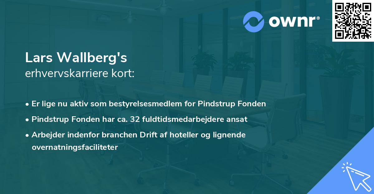 Lars Wallberg's erhvervskarriere kort