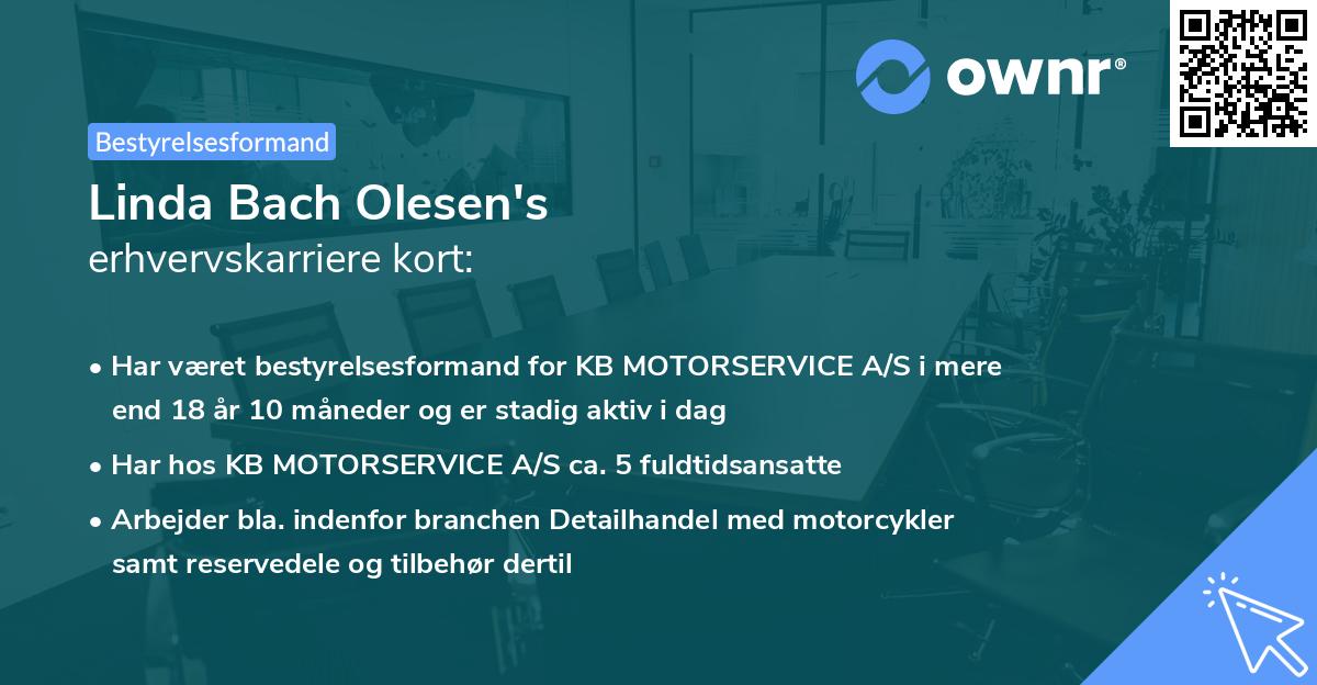 Linda Bach Olesen's erhvervskarriere kort