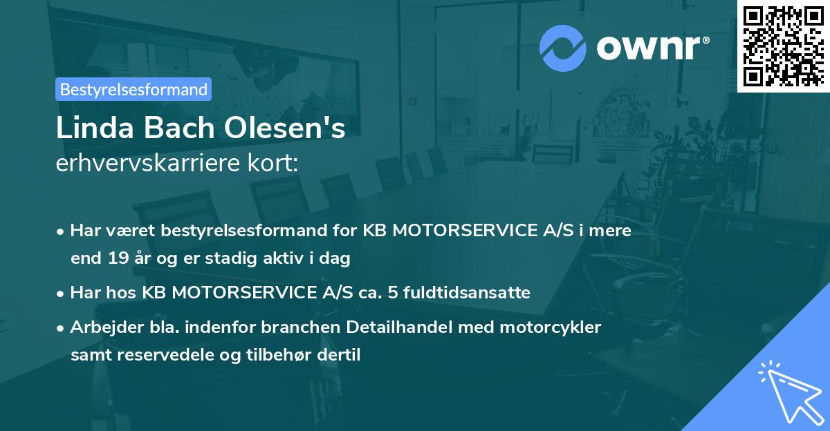 Linda Bach Olesen's erhvervskarriere kort