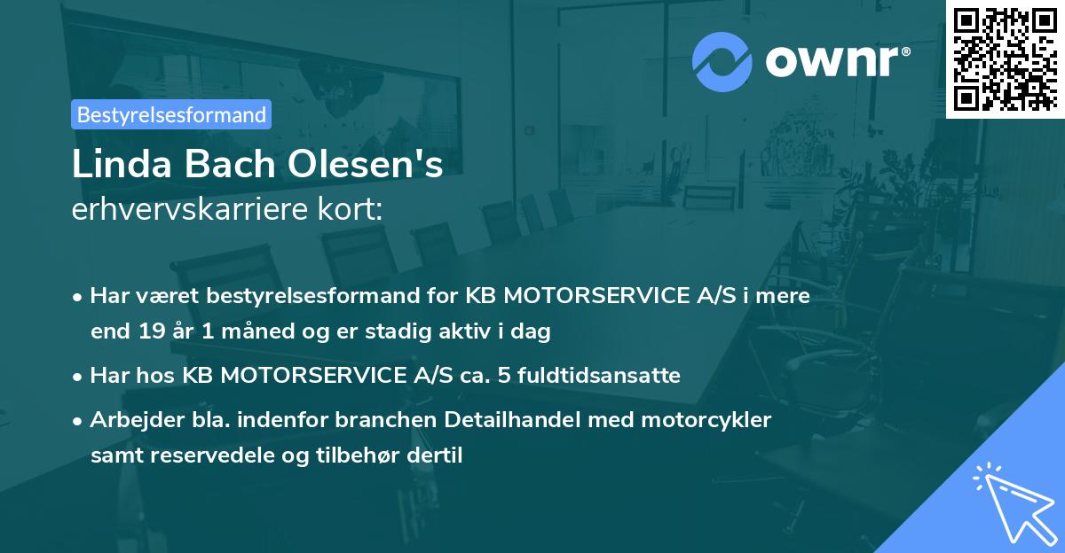 Linda Bach Olesen's erhvervskarriere kort