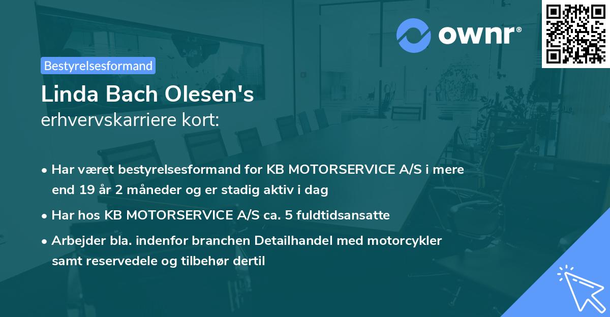 Linda Bach Olesen's erhvervskarriere kort