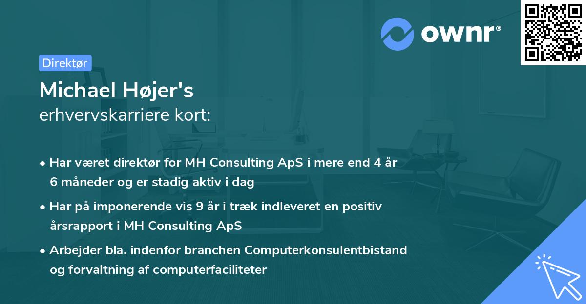 Michael Højer's erhvervskarriere kort