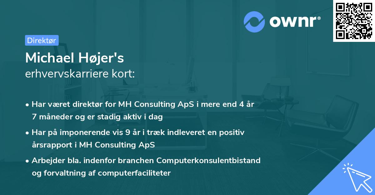 Michael Højer's erhvervskarriere kort