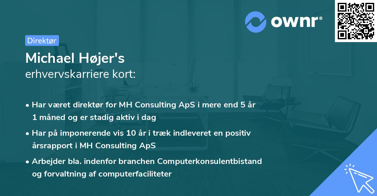 Michael Højer's erhvervskarriere kort