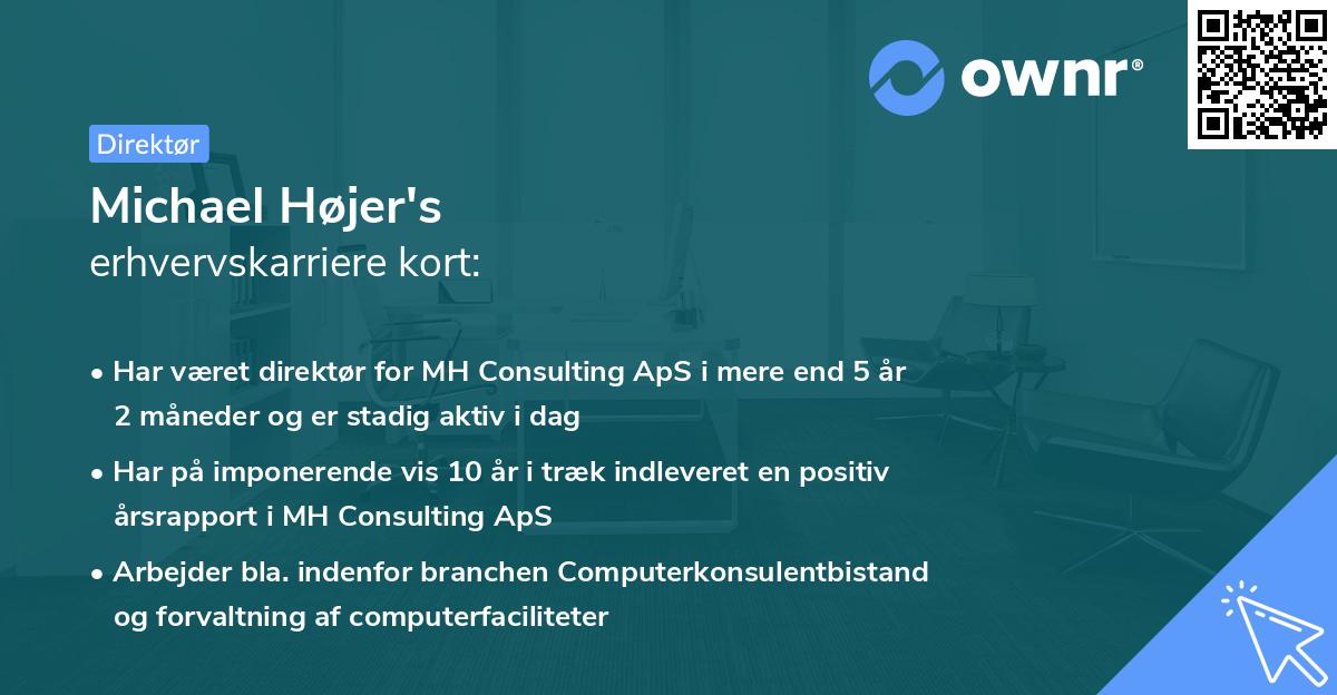 Michael Højer's erhvervskarriere kort
