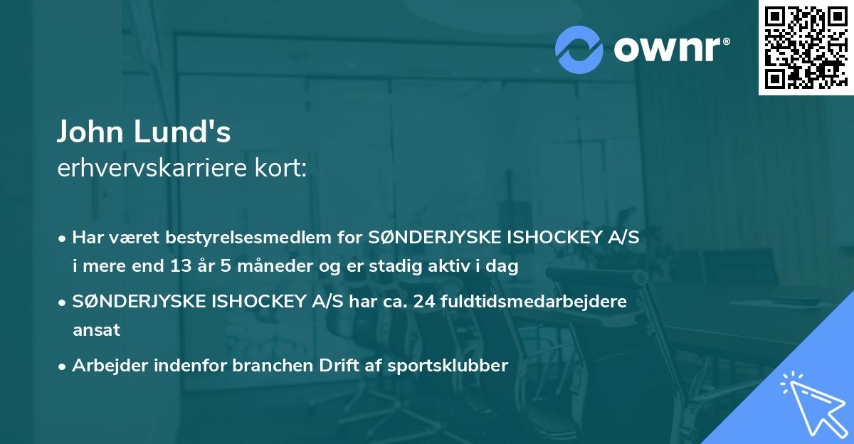 John Lund's erhvervskarriere kort