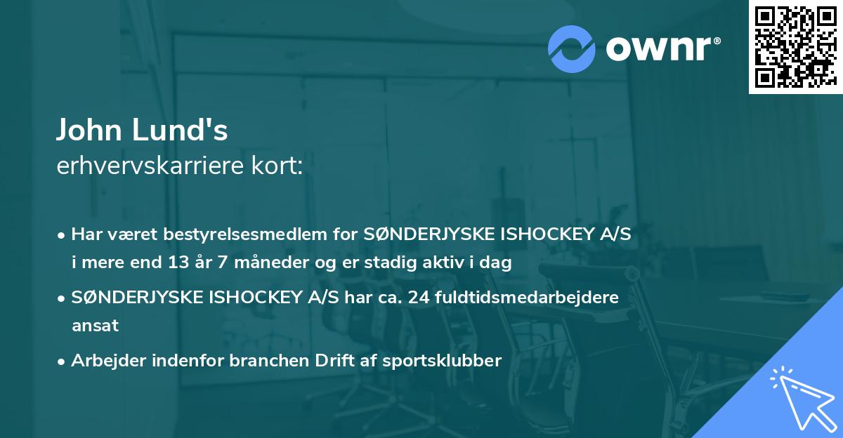 John Lund's erhvervskarriere kort