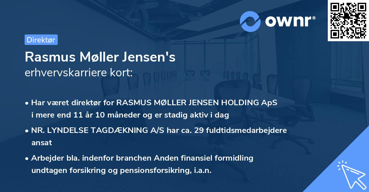 Rasmus Møller Jensen's erhvervskarriere kort