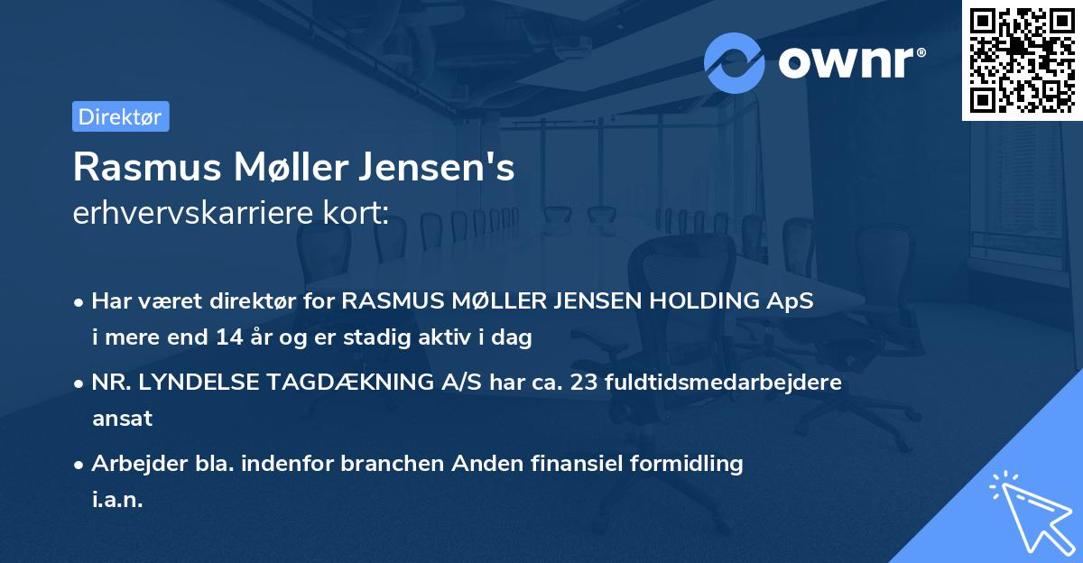 Rasmus Møller Jensen's erhvervskarriere kort
