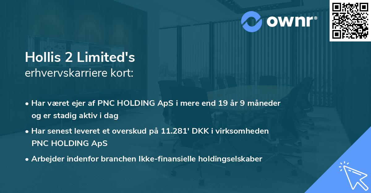 Hollis 2 Limited's erhvervskarriere kort