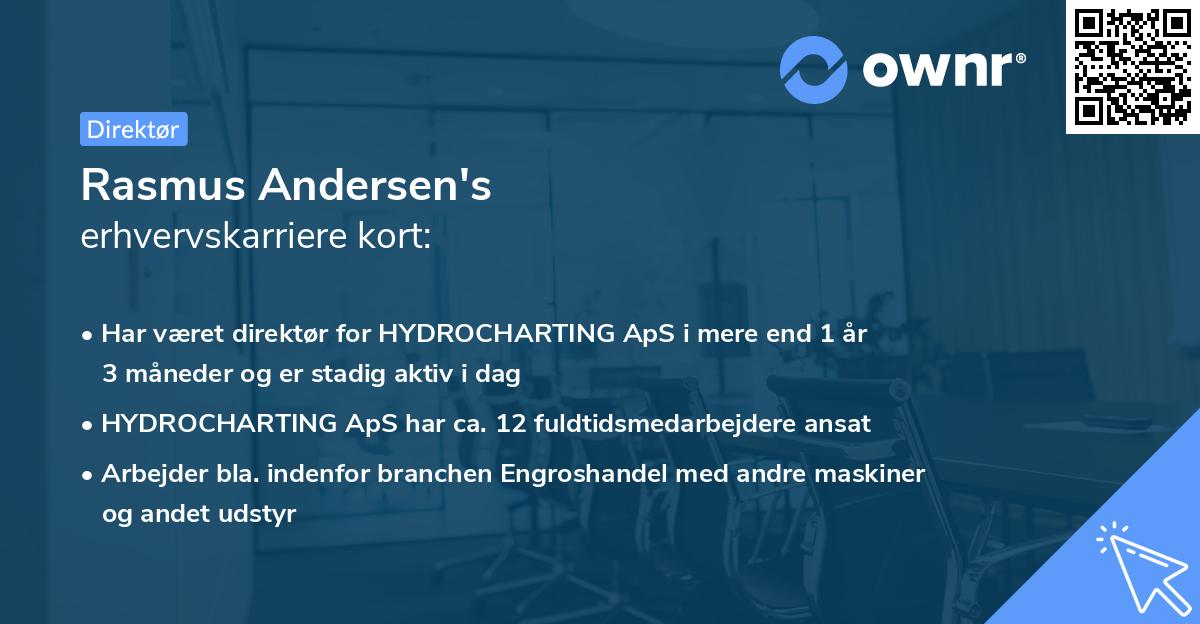Rasmus Andersen's erhvervskarriere kort