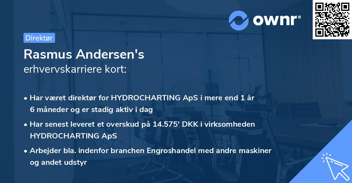 Rasmus Andersen's erhvervskarriere kort
