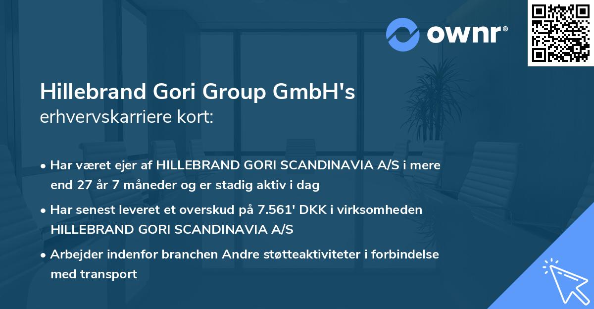 Hillebrand Gori Group GmbH's erhvervskarriere kort