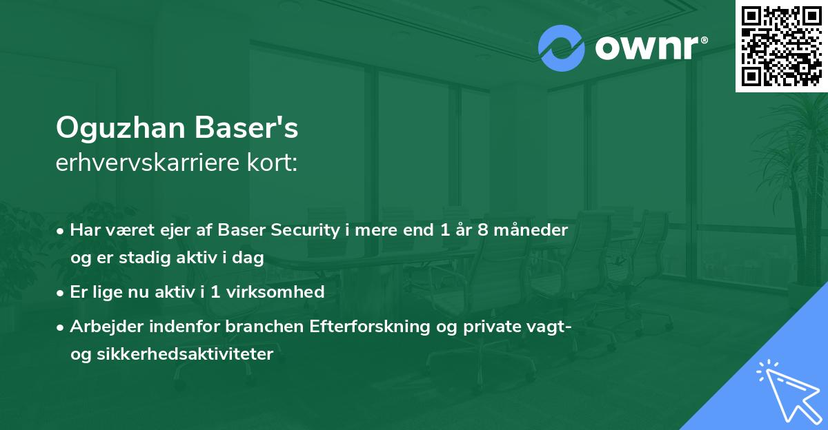 Oguzhan Baser's erhvervskarriere kort