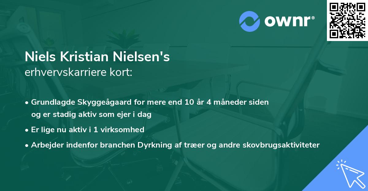 Niels Kristian Nielsen's erhvervskarriere kort