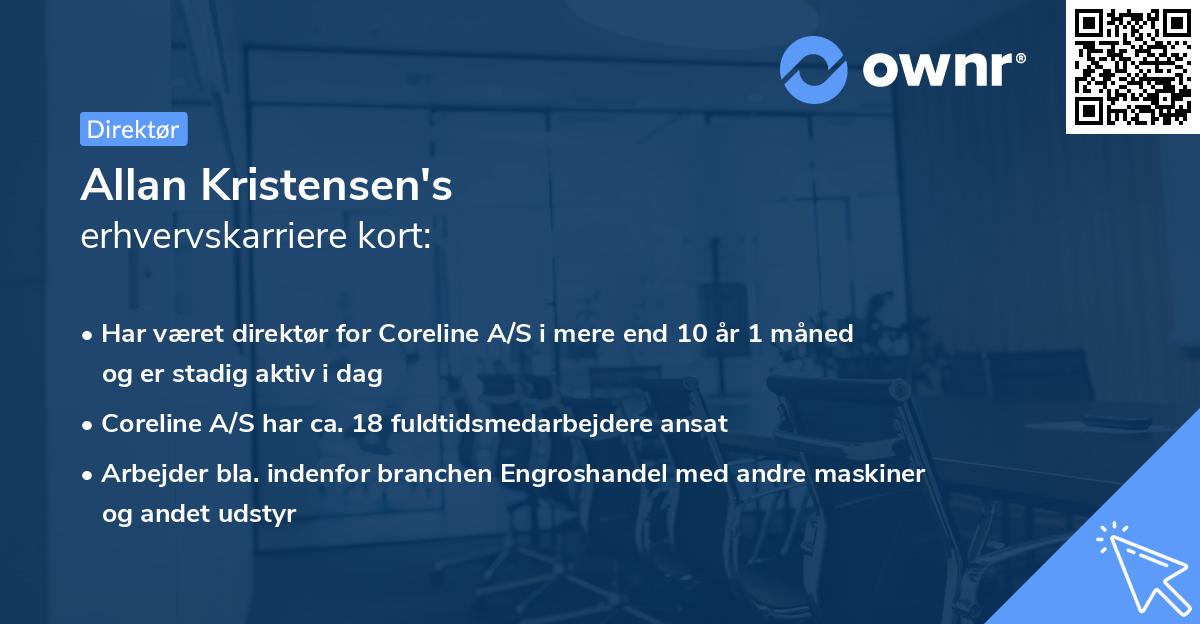 Allan Kristensen's erhvervskarriere kort