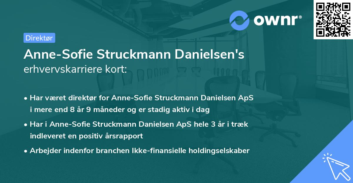 Anne-Sofie Struckmann Danielsen's erhvervskarriere kort