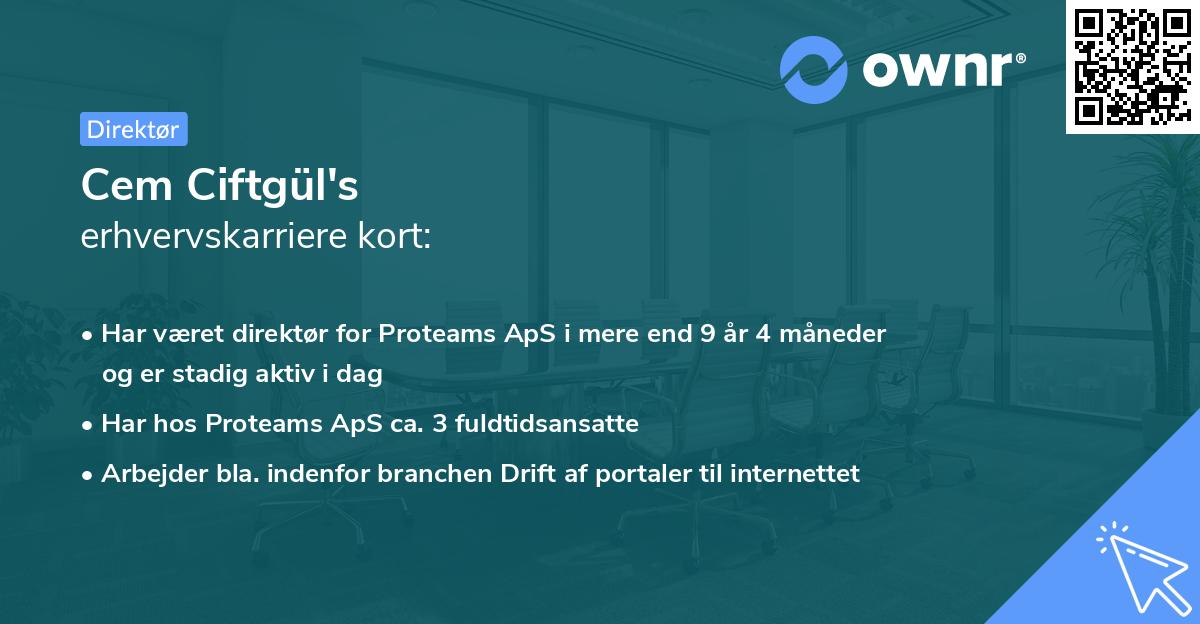 Cem Ciftgül's erhvervskarriere kort