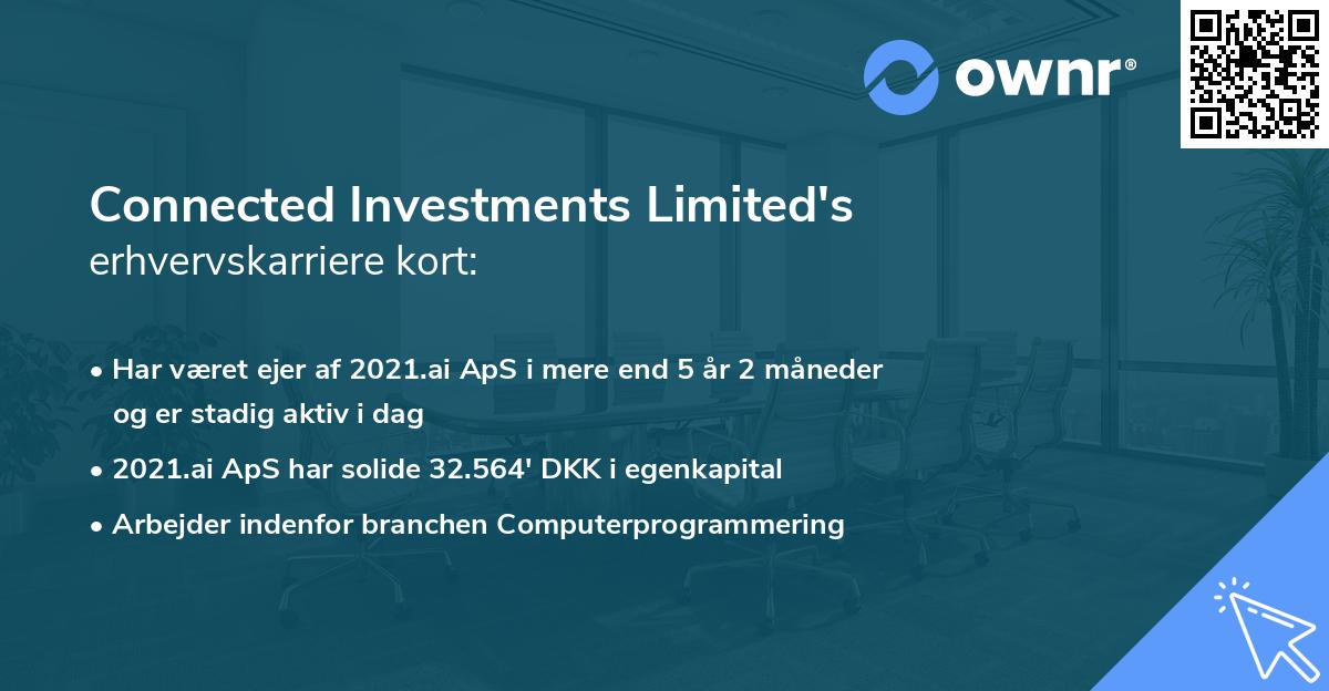 Connected Investments Limited's erhvervskarriere kort