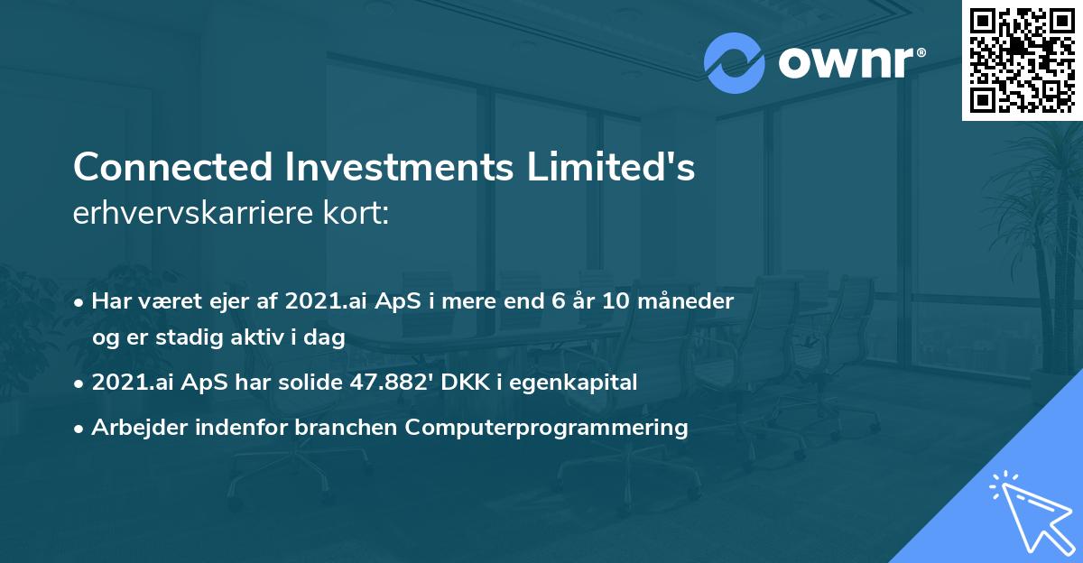 Connected Investments Limited's erhvervskarriere kort