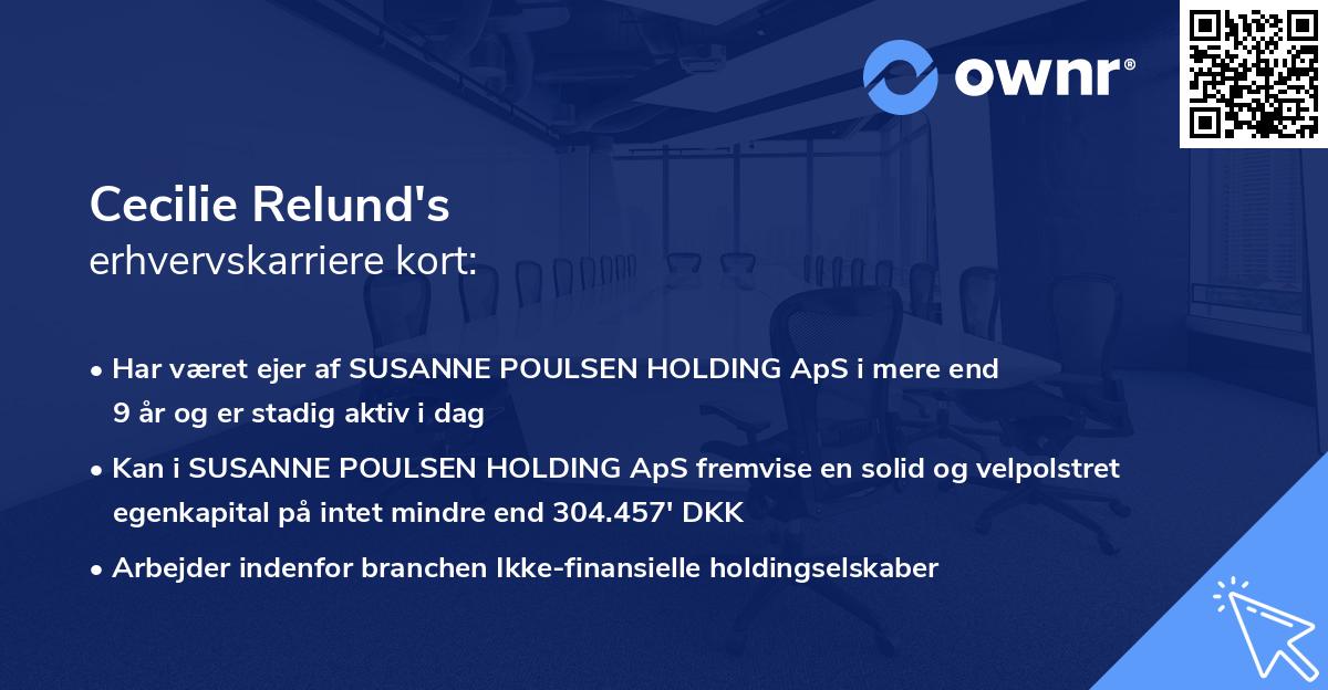 Cecilie Relund's erhvervskarriere kort