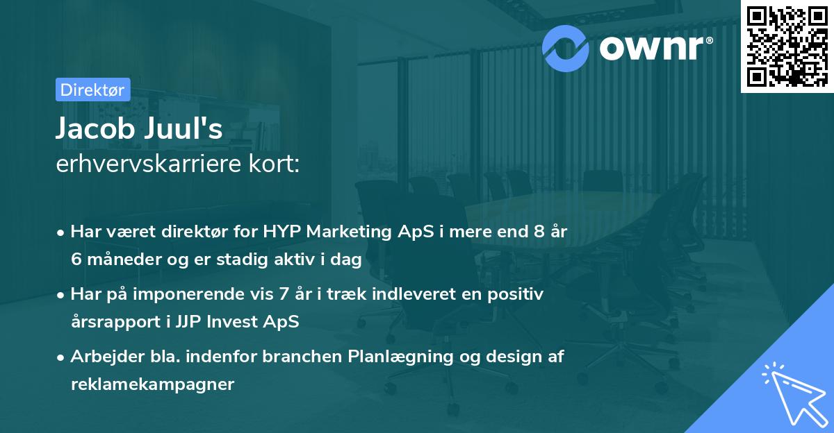 Jacob Juul's erhvervskarriere kort