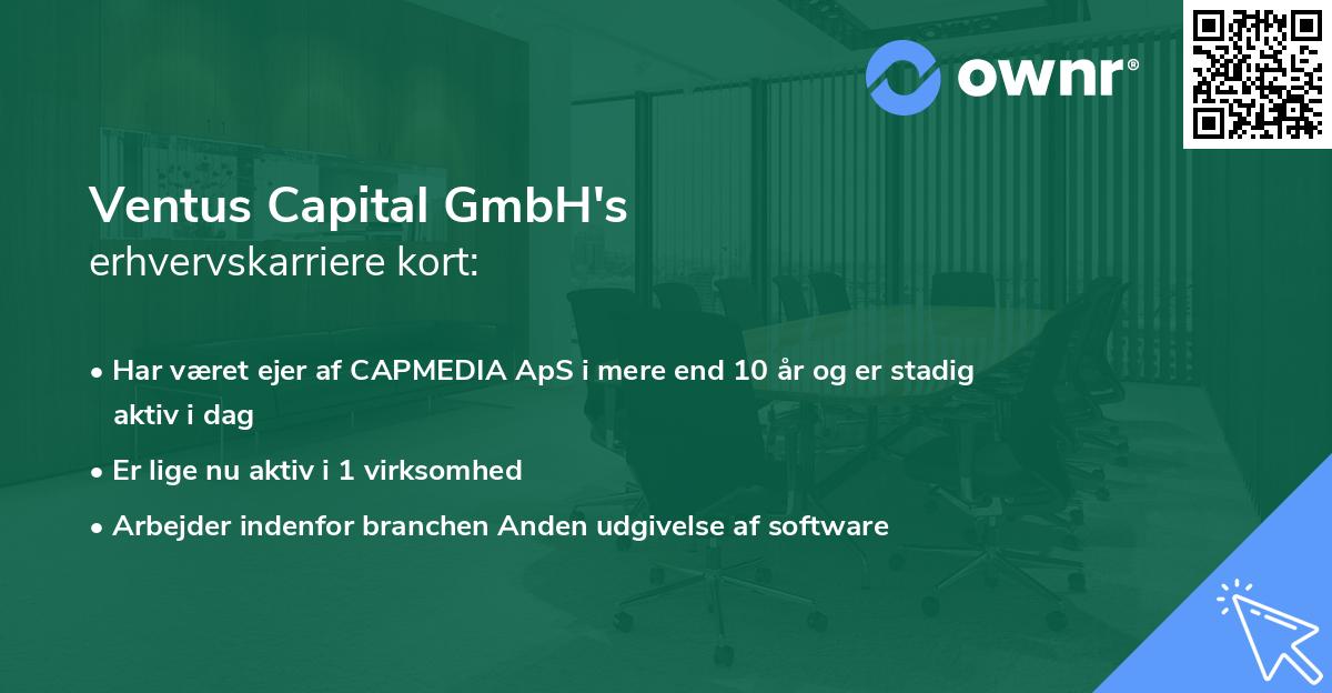 Ventus Capital GmbH's erhvervskarriere kort