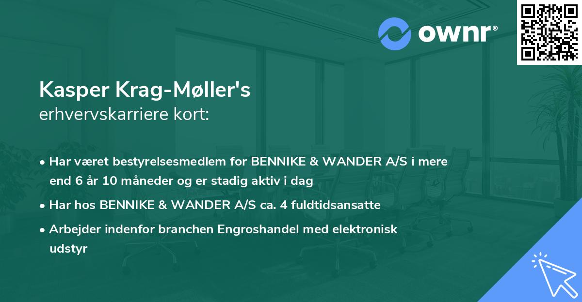 Kasper Krag-Møller's erhvervskarriere kort